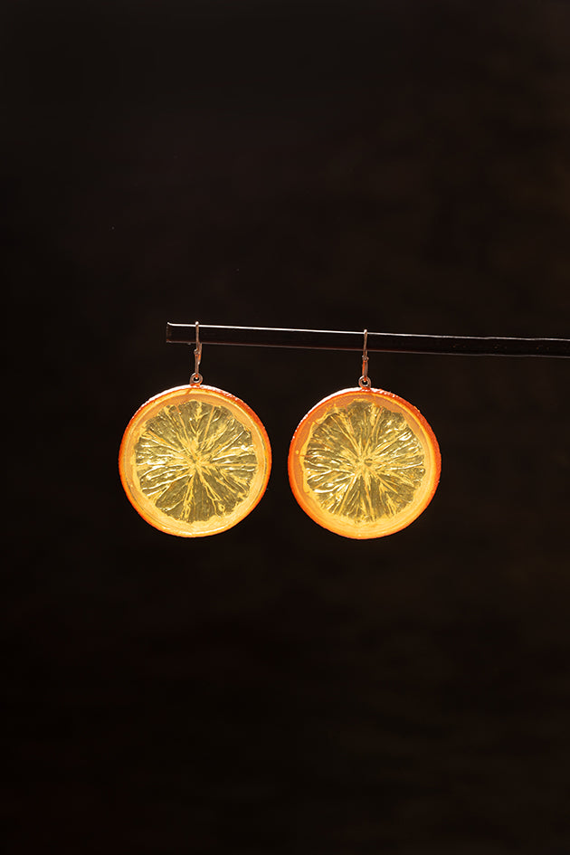 GOLDSETZERIN Produkt Arancia Orangen Ohrringe